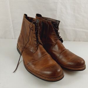 Timberland Earth Keepers Mens Size 13 Leather Lace Up Side Zip Boots 7" Tall